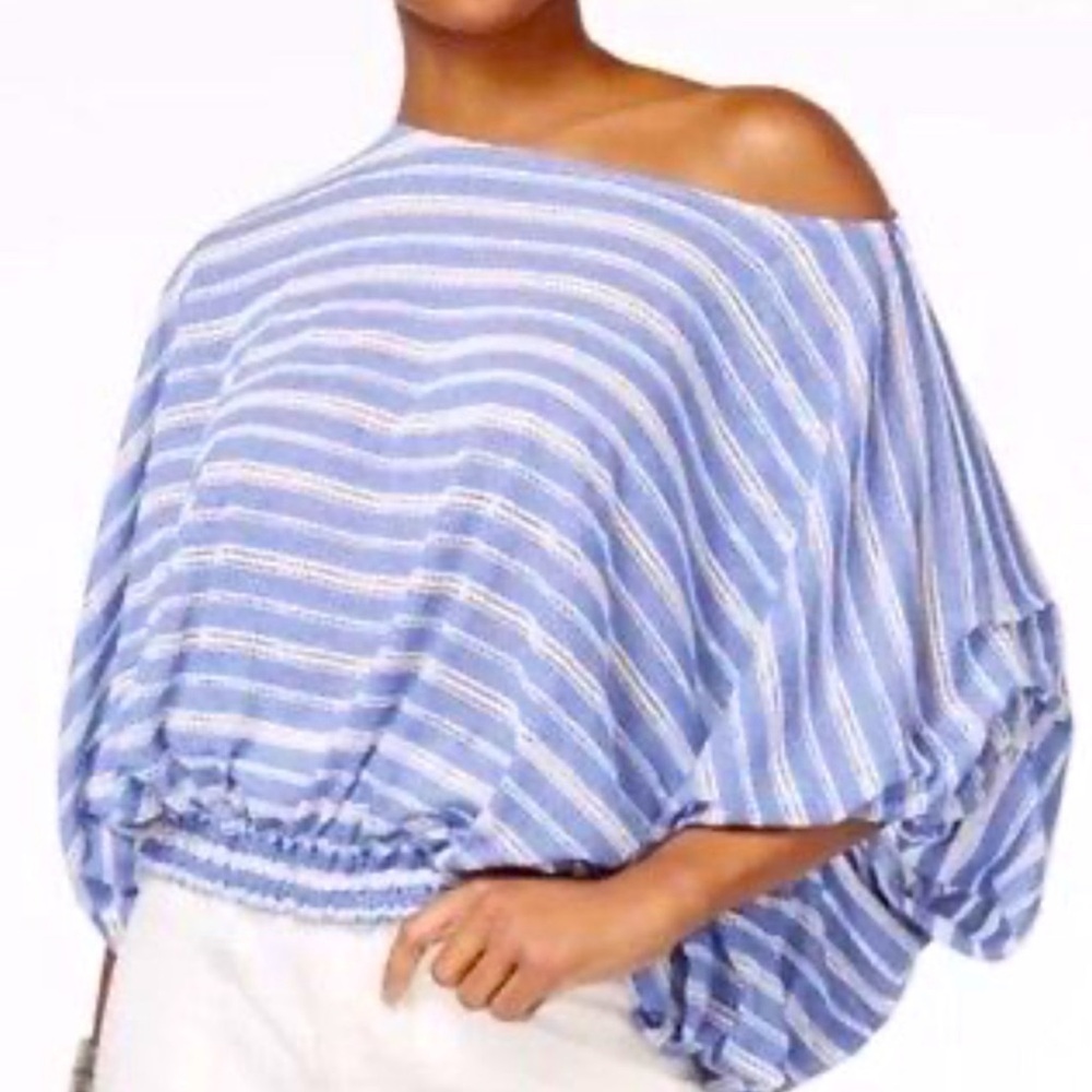 Free People Striped Off-Shoulder Top